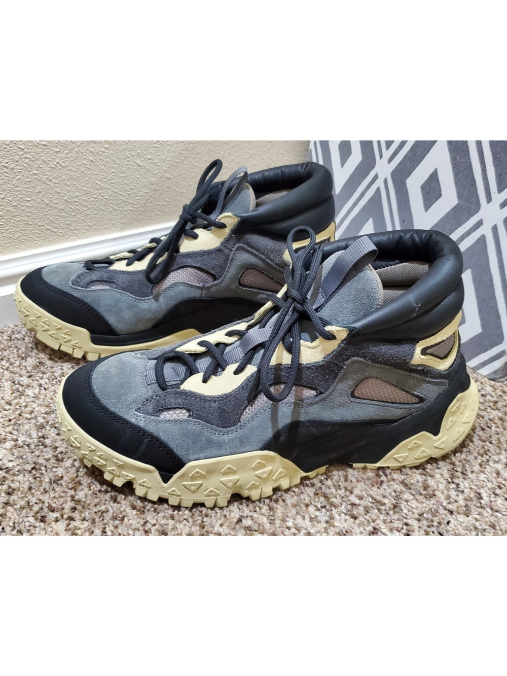 Timberland GreenStride Mid Hiker Boots Mens 11.5 Gray Black Trail Shoes